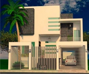10 fachadas de casas modernas con rejas (8)