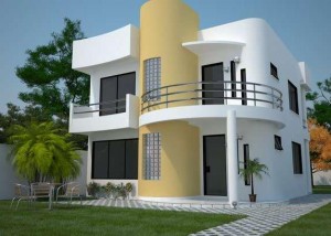 12 Hermosas y modernas fachadas de casas con balcón (6)