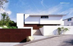 10 fachadas de casas modernas en desnivel (1)
